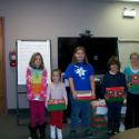 Left to Right: Brooke, 9; Rebecca, 9; Rebecca 10; Ben 8; and Josie, 9. Please no